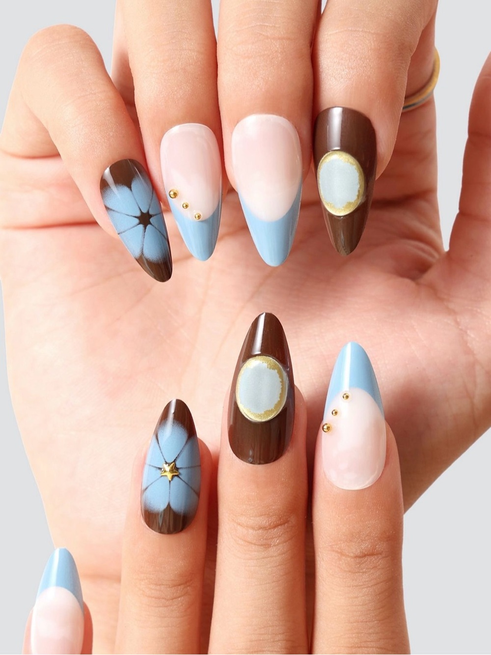 UO Never Have I Ever Slate Reusable Press-On Faux Nails